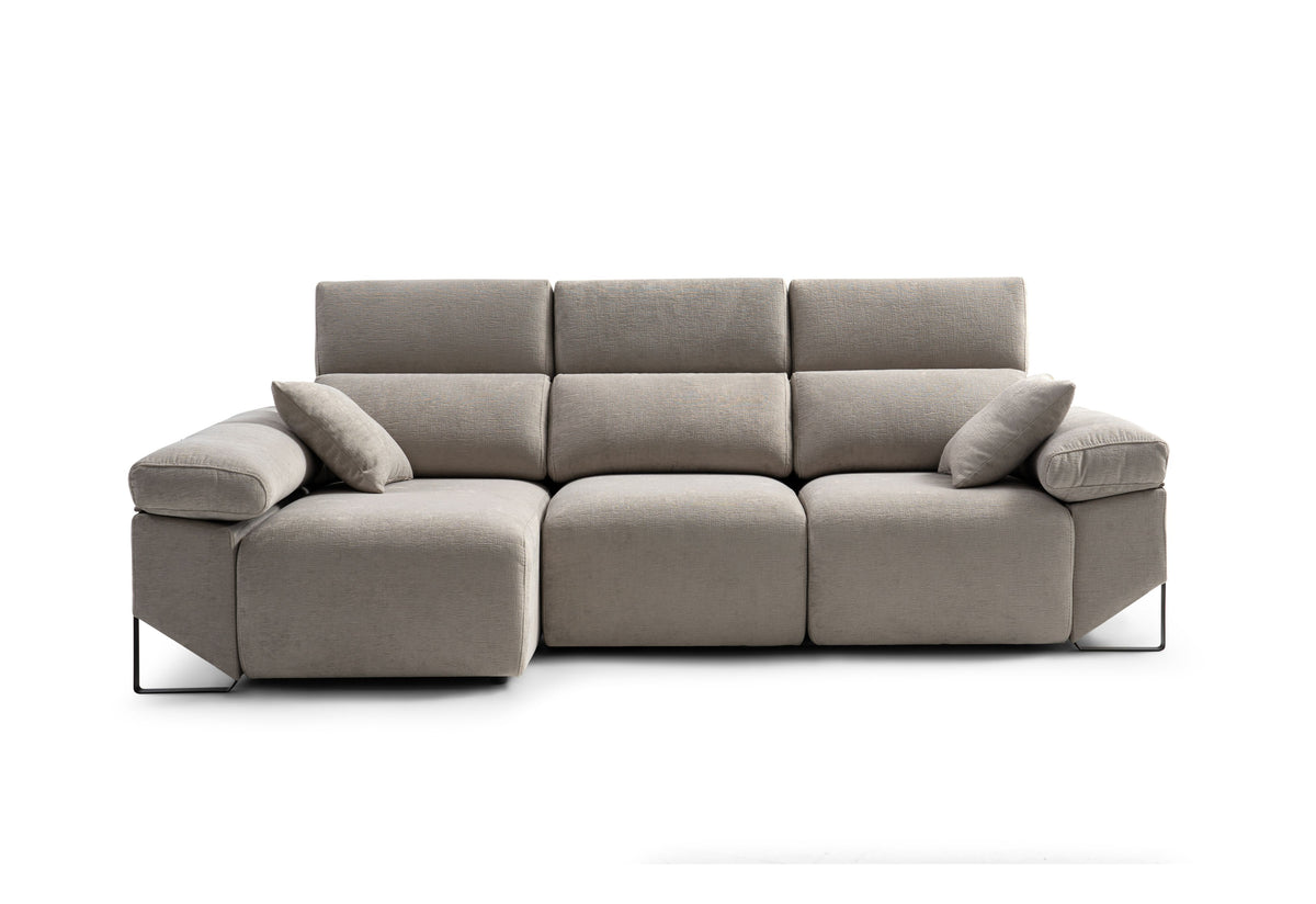 Maya - Sofá deslizante de 4 plazas con chaiselongue